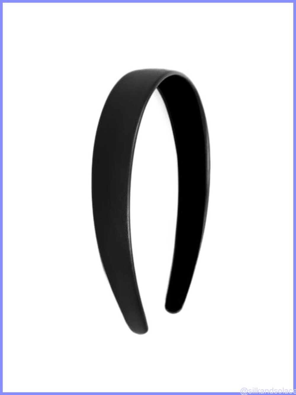Vegan Leather Thick Wide Headband for Women Girls Non-Slip